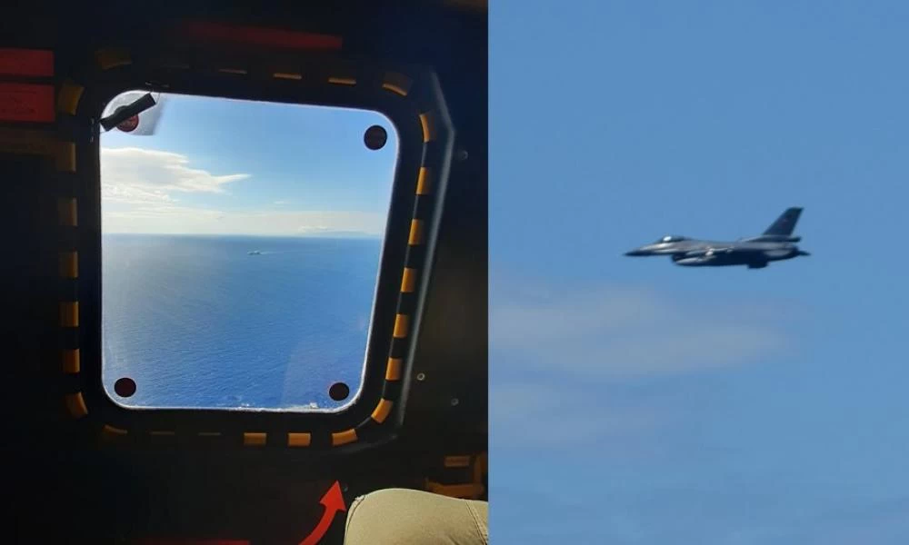 Όταν τα τουρκικά F-16 πλησιάζουν το ελικόπτερο με τον Παναγιωτόπουλο